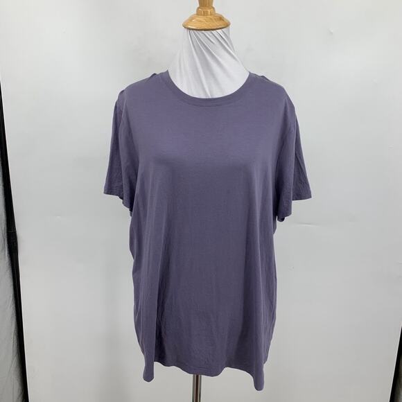 Vince T Shirt Womens 2XL XXL Amethyst Pima Cotton Crew Neck Lightweight Tee - Picture 2 of 11